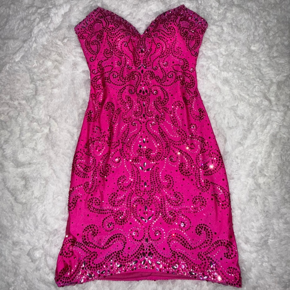 Pink Ashley Lauren hoco dress